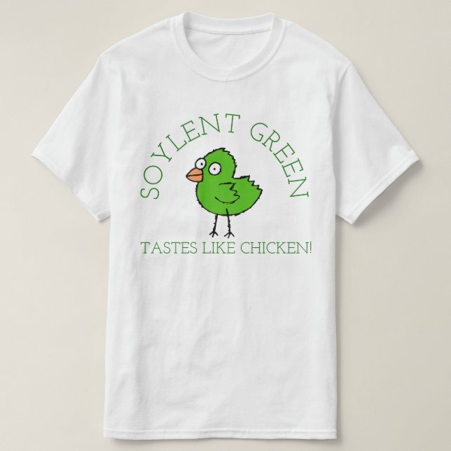T-shirts Verde Soylent (Frente do Design)