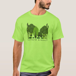 T-shirts Verdes do Collard do núcleo duro
