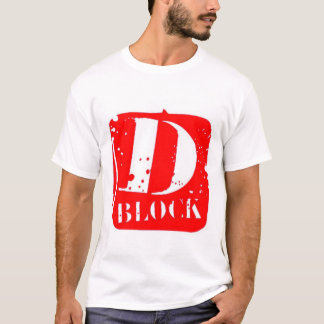 T-shirts Vermelho/branco do D-Bloco