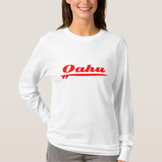 T-shirts Vermelho da prancha de Oahu