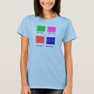 T-shirts vermelho de 2 croc