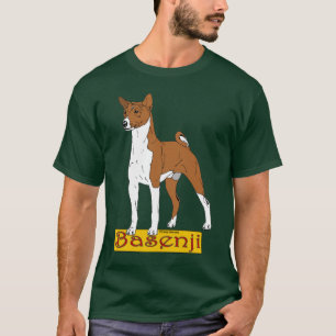 T-shirts Vermelho de Basenji-