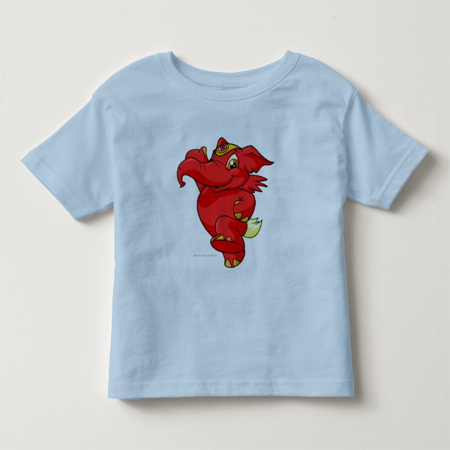 T-shirts Vermelho de Elephante (Frente)