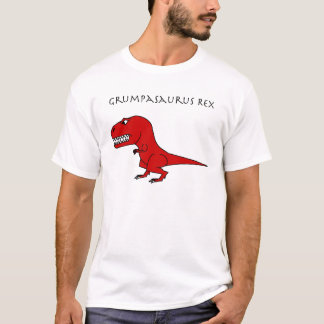 T-shirts Vermelho de Grumpasaurus Rex