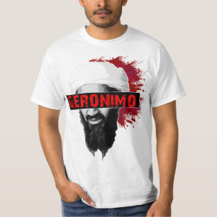 T-shirts Vermelho de Osama Geronimo