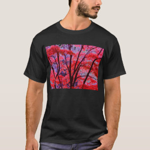 T-shirts Vermelho de outono