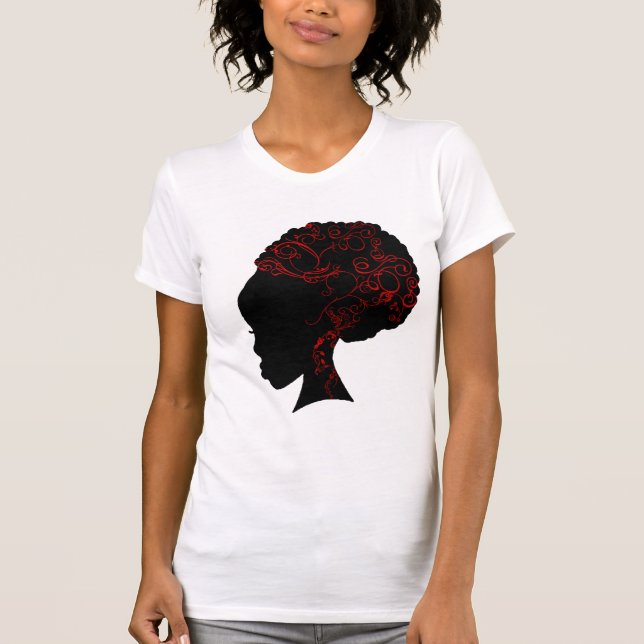 T-SHIRTS VERMELHO DO AFRO (Frente)