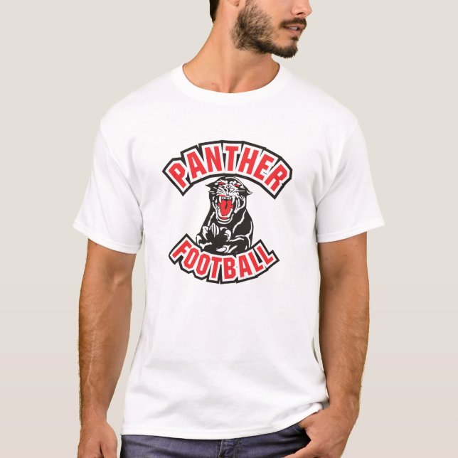 T-shirts Vermelho do FUTEBOL da PANTERA (Frente)