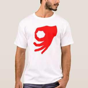 T-shirts Vermelho do jogo do círculo