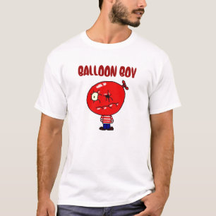 T-shirts Vermelho do menino do balão