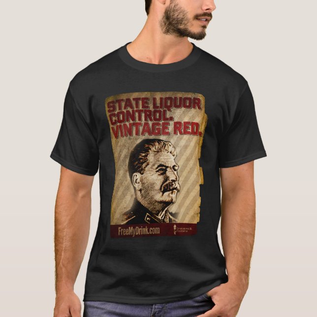 T-shirts Vermelho do vintage (Frente)