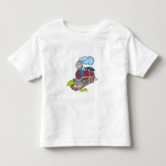T-shirts Vermelho e trem azul
