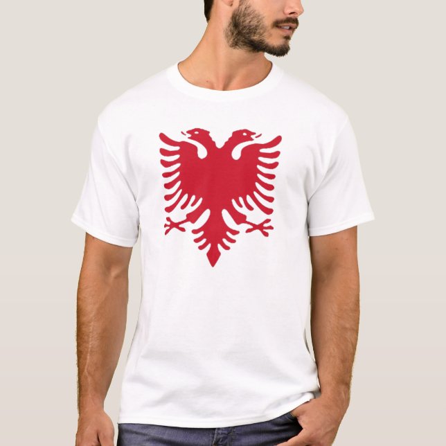 T-shirts Vermelho Eagle de Gashi (Frente)