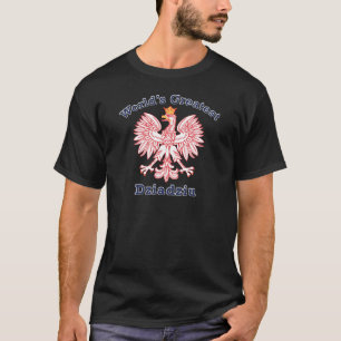 T-shirts Vermelho Eagle do Dziadziu do mundo o grande