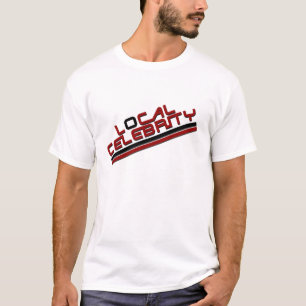 T-shirts Vermelho local da celebridade