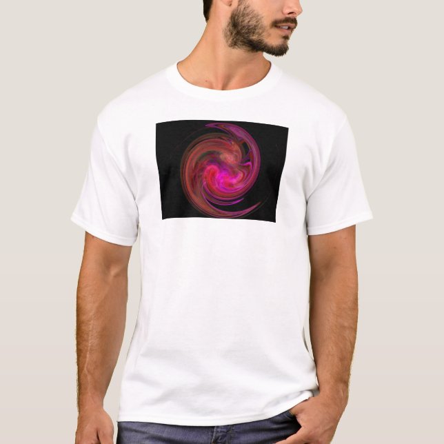 T-SHIRTS VERMELHO PINCO FUCHSIA LUZ VORTEX (Frente)