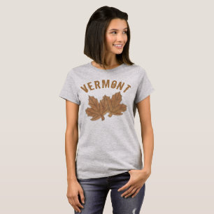 T-shirts Vermont Maple Leaf deixa açúcar doce VT Foodie