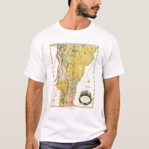 T-shirts VermontPanoramic MapVermont