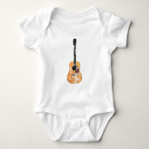 T-shirts Vertical da guitarra acústica afligido