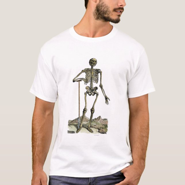 T-shirts Vesalius: Sistema esqueletal (Frente)