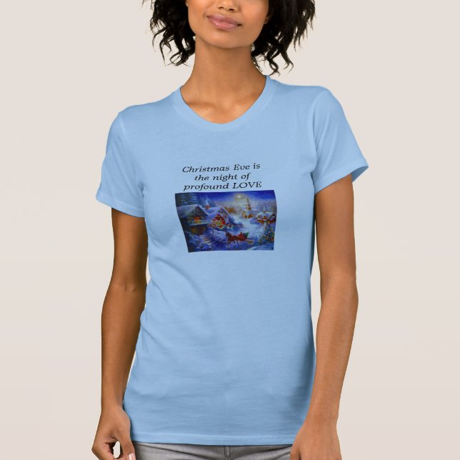 T-shirts Véspera de Natal (Frente)