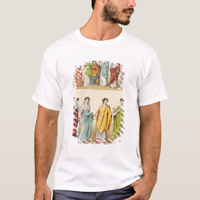T-shirts Vestido romano fêmea (Frente)