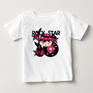 T-shirts Vestido sem mangas para bebê de menina estrela do 