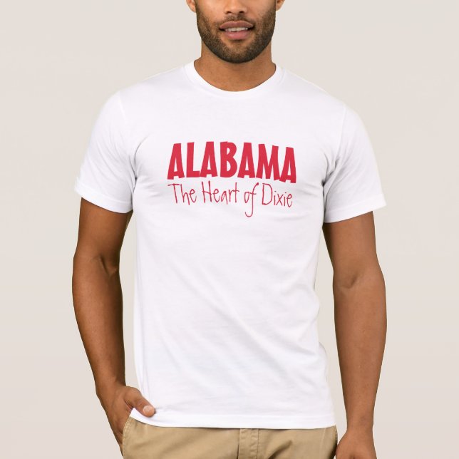 T-shirts Vestuário de texto personalizado ALABAMA (Frente)