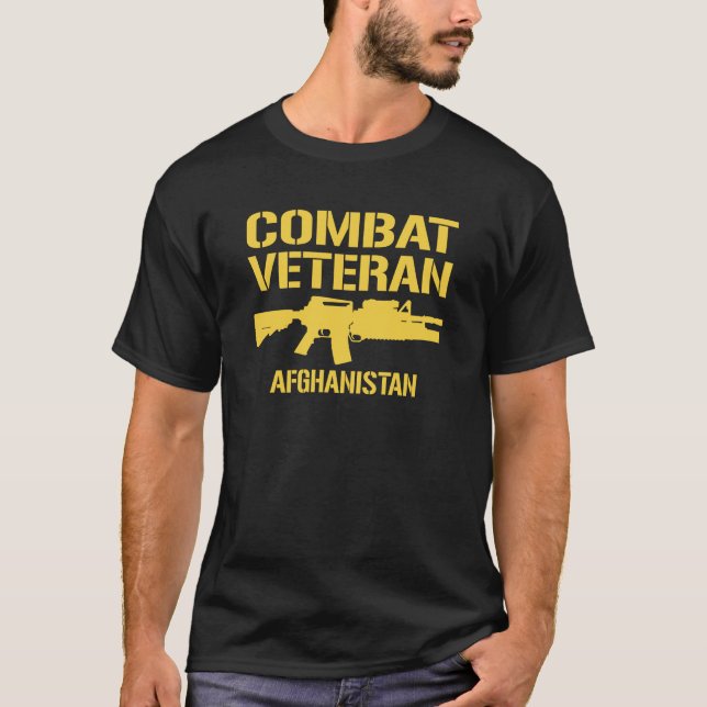 T-shirts Veterano do combate de Afeganistão (Frente)