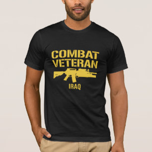 T-SHIRTS VETERANO IRAQUE DO COMBATE