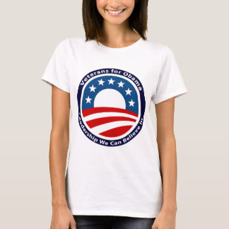 T-shirts veteranos para obama