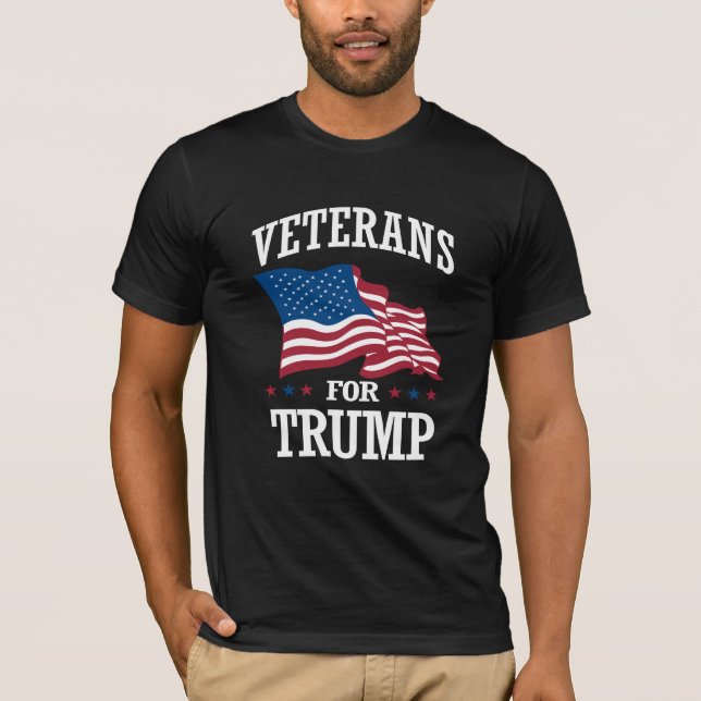 T-SHIRTS VETERANOS PARA TRUMP (Frente)