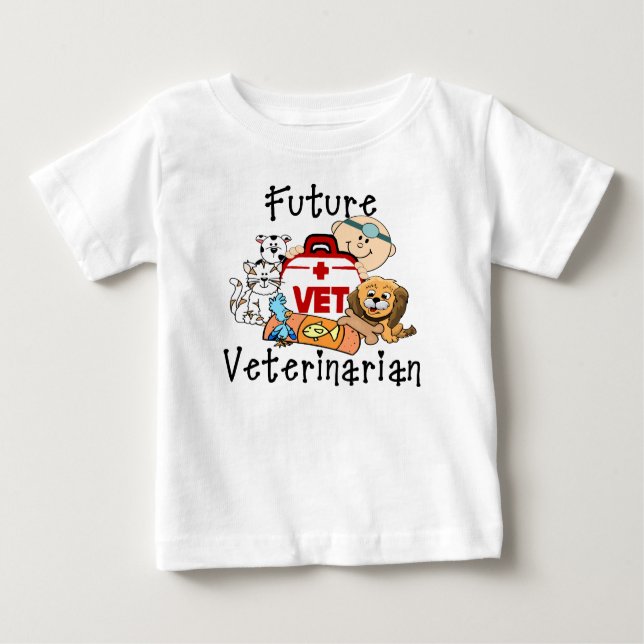 T-shirts Veterinário futuro (Frente)