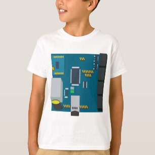 T-shirts vetor de nó dtn de duas plataformas amphisbaena