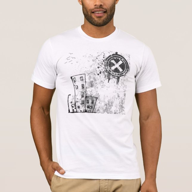 T-shirts vetor urbano da cidade (Frente)