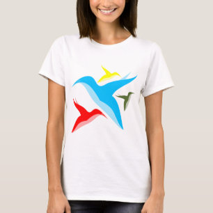 T-shirts Vetores dos pássaros