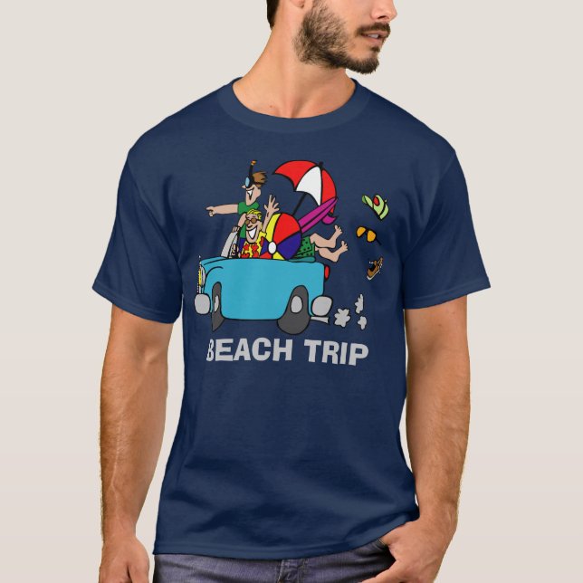T-shirts Viagem de praia (Frente)