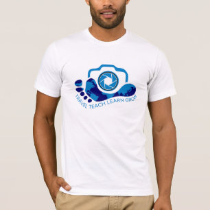 T-shirts viagem ensina a aprender a crescer