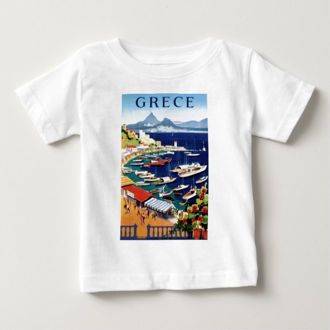 T-shirts Viagens vintage Atenas Grécia (Frente)