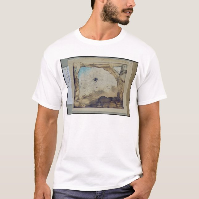 T-shirts Vianden com uma Web de aranha (Frente)