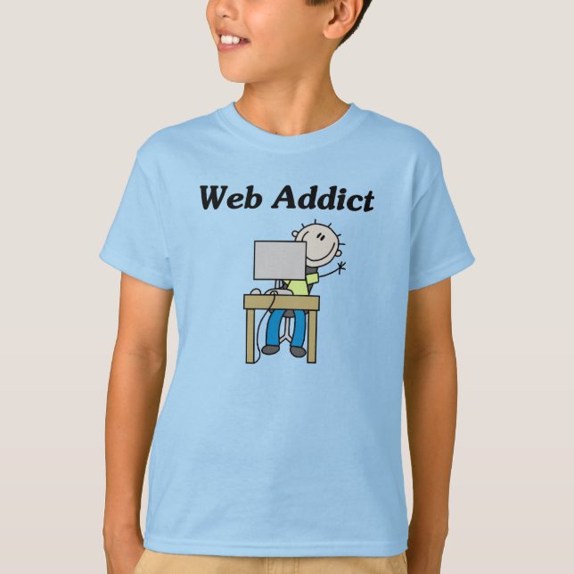 T-shirts Viciado em Web (Frente)