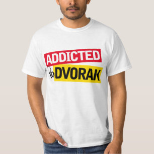 T-shirts Viciado engraçado ao presente da música de Dvorak
