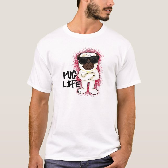 T-shirts Vida do Pug (Frente)