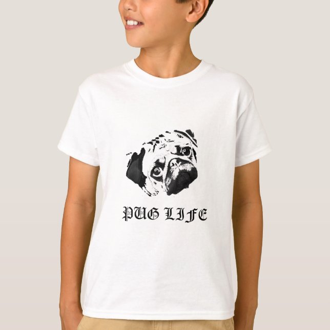 T-shirts Vida do Pug (Frente)