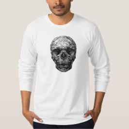 T-shirts Vidro do crânio Camisa-T de manga comprida