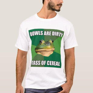 T-shirts Vidro sujo do sapo do solteiro do cereal
