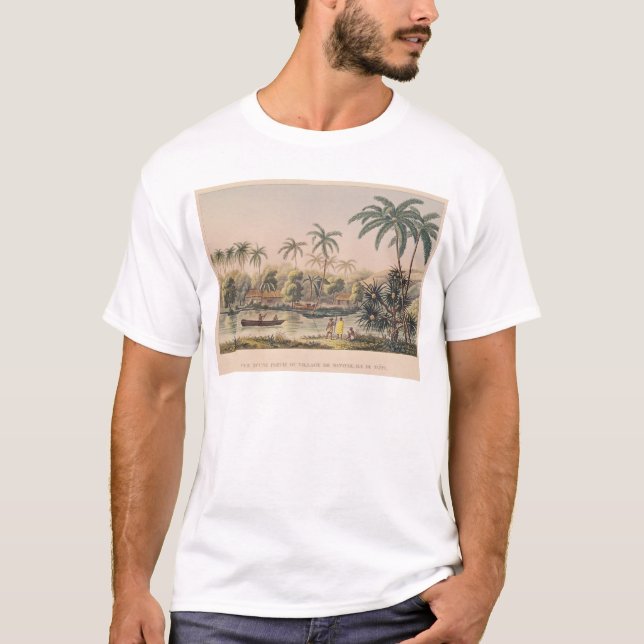 T-shirts Vila de Matavae, Tahiti (Frente)