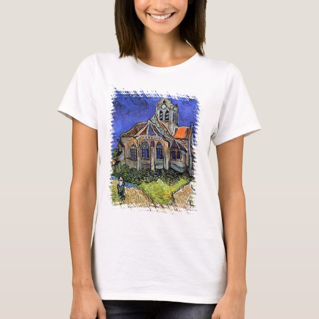 T-shirts Vincent Van Gogh - A Igreja em Auvers (Frente)
