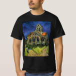 T-shirts Vincent van Gogh - A Igreja em Auvers<br><div class="desc">A Igreja de Auvers (1890) de Vincent van Gogh é uma pintura religiosa de Apos impressionismo fino e arquitetônica. Uma mulher caminhando em direção à capela da vila com belas janelas de vidro manchado. Uma cena de arquitetura diária. Sobre o artista: Vincent Willem van Gogh (1853-1890) era um pintor Post...</div>