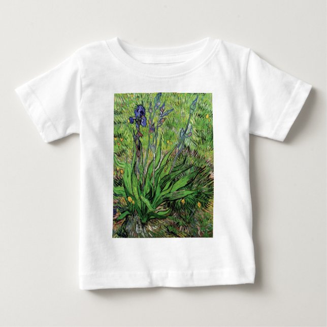 T-shirts Vincent Van Gogh - A Iris Nature Lover Fine Art (Frente)